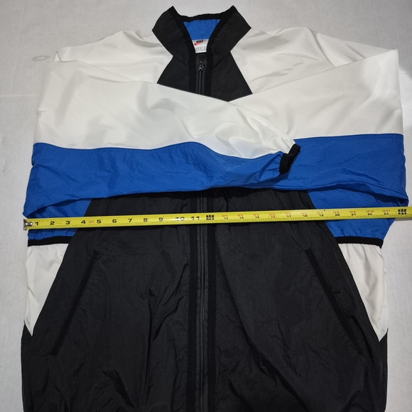 Vintage Nike 90s Colorblock Windbreaker Jacket Medium Y2K Streetwear Big Swoosh - Picture 11 of 13